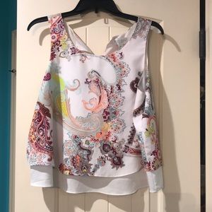 Paisley Tank Top Bisou Bisou